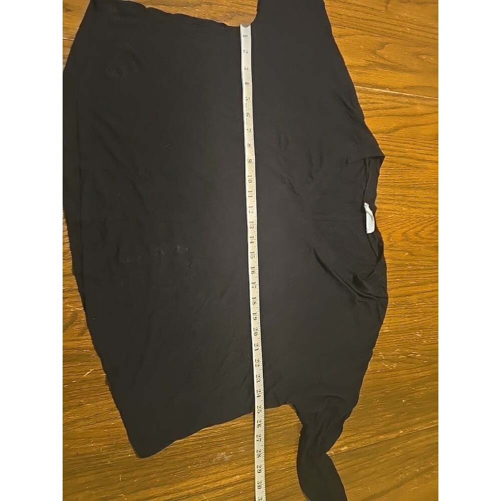 Double Zero Shirt Womens Spicy Small Black Long Sleeve Crop Top Soft - Picture 5 of 6
